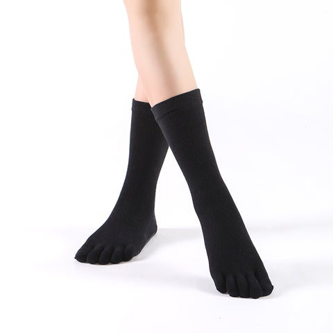 Custom Pilates Socks- Crew - Toe- Essential Pure