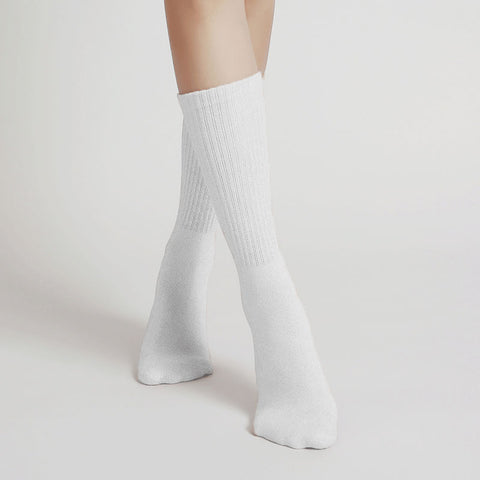 Custom Pilates Socks- Crew - Essential Pure