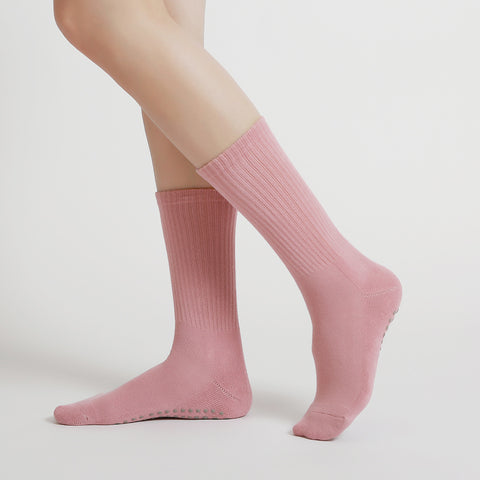 Custom Pilates Socks- Crew - Essential Pure