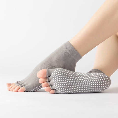 Custom Pilates Socks- Ankle - Half Toe