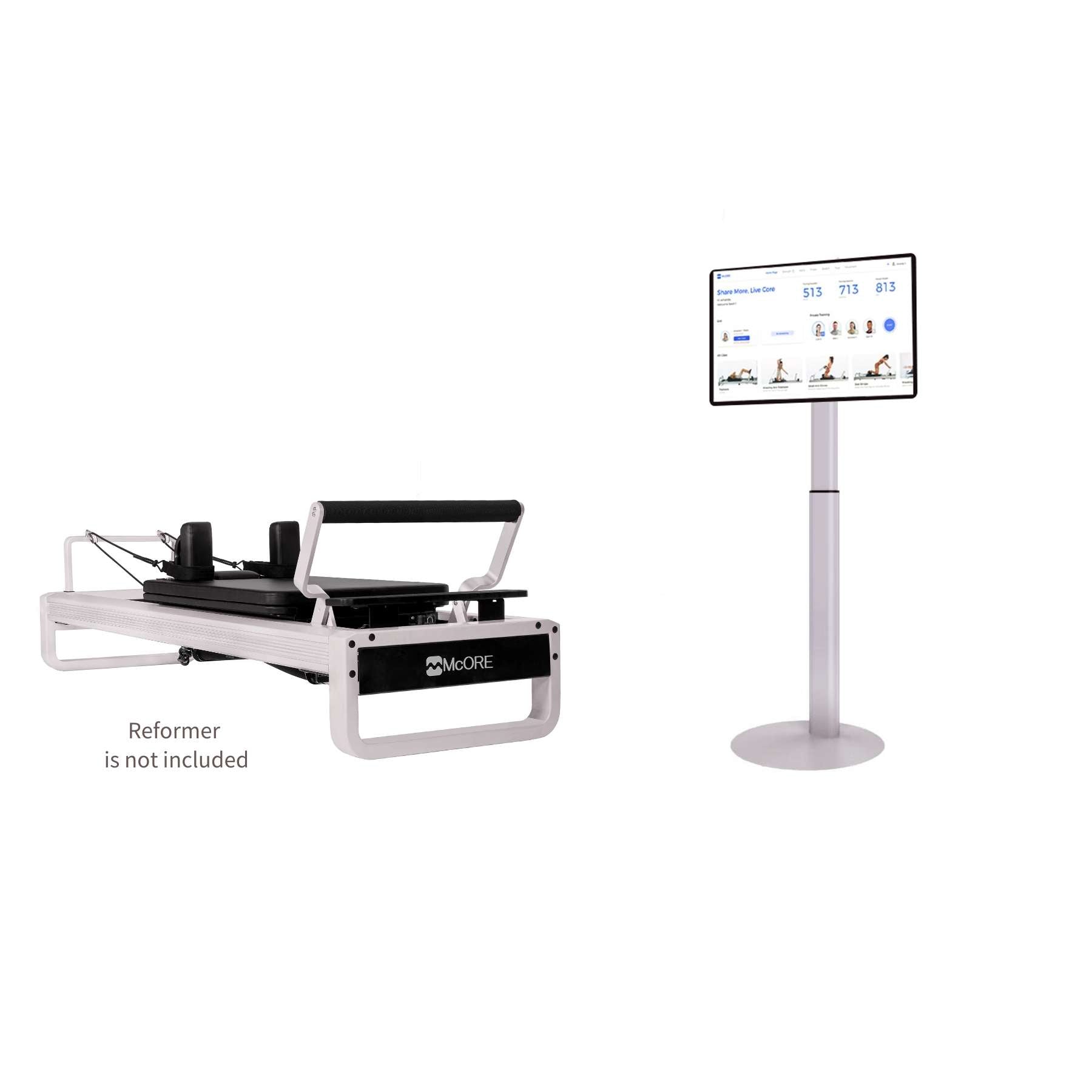 McORE 24-Inch Screen and Stand for Pilates Training